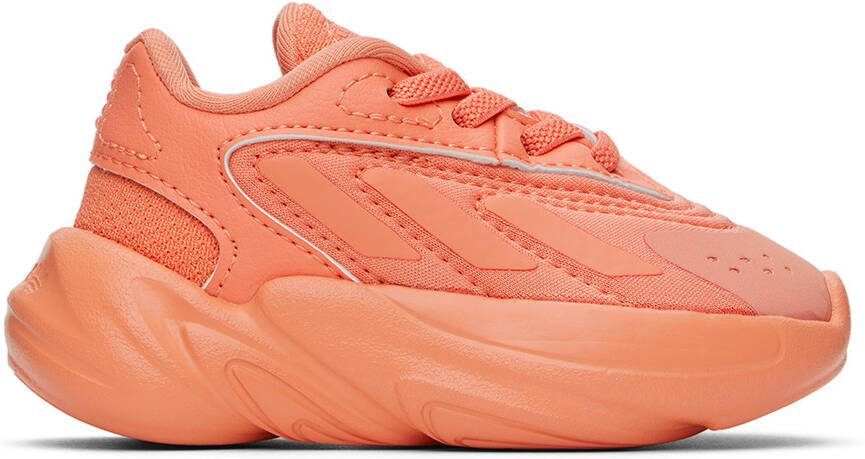 Adidas Kids Baby Orange Ozelia Sneakers - Picture 4