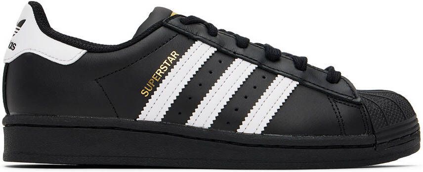 Adidas Kids Black  White Superstar Big Kids Sneakers - Picture 6
