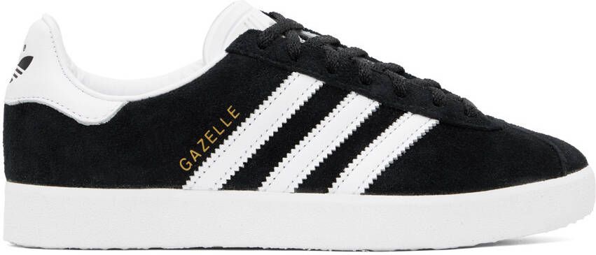 Adidas Originals Black  White Gazelle 85 Sneakers - Picture 5