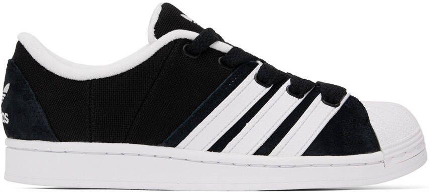 Adidas Originals Black  White Superstar Supermodified Sneakers