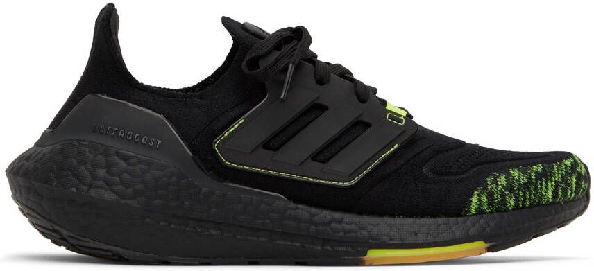 Adidas Originals Black  Yellow Ultraboost 22 Sneakers - Picture 5