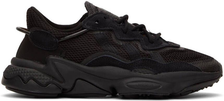 Adidas Originals Black Ozweego Sneakers - Picture 2