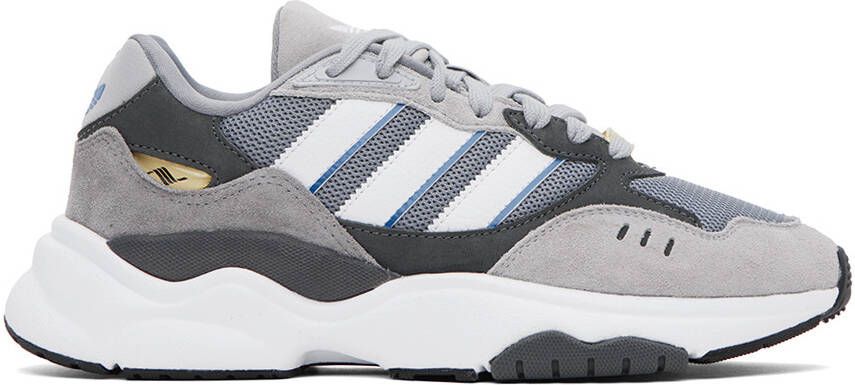 Adidas Originals Gray Retropy F90 Sneakers - Picture 5