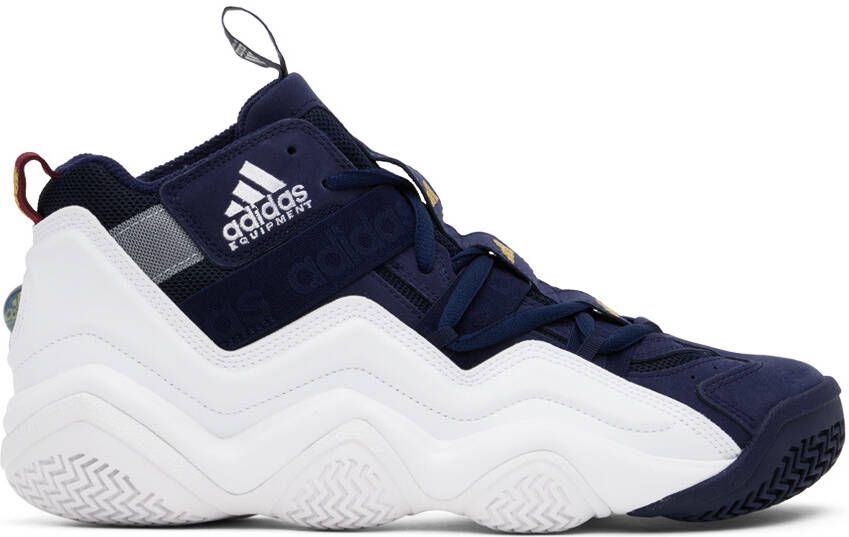 Adidas Originals Navy  White Top Ten 2000 Sneakers - Picture 4