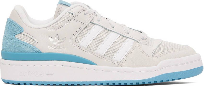 Adidas Originals Off-White  Blue Forum Low Sneakers - Picture 5
