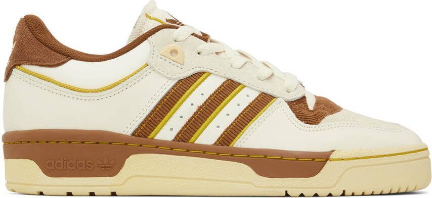 Adidas Originals Off-White  Brown Rivalry Low 86 Sneakers