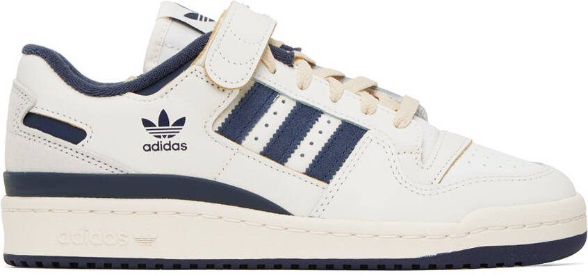Adidas Originals Off-White  Navy Forum 84 Sneakers - Picture 5