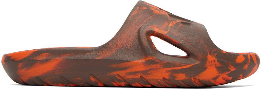 Adidas Originals Orange  Brown Adicane Slides - Picture 5