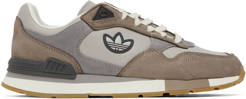 Adidas Originals Taupe  Gray Treziod Sneakers - Picture 5