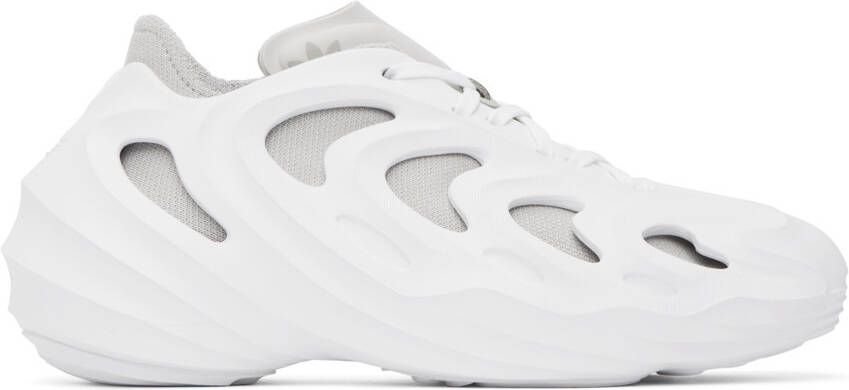 Adidas Originals White Adifom Q Sneakers - Picture 5