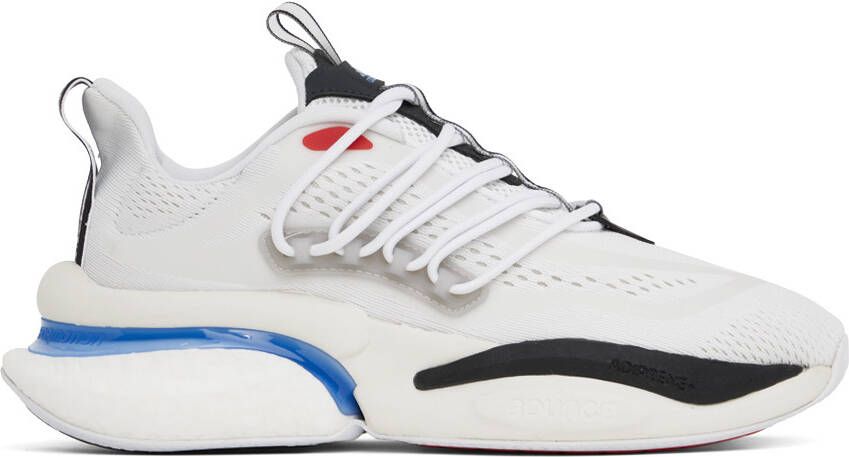 Adidas Originals White Alphaboost V1 Sneakers - Picture 5
