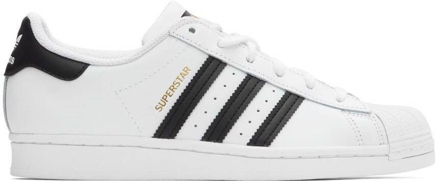 Adidas Originals White  Black Superstar Sneakers