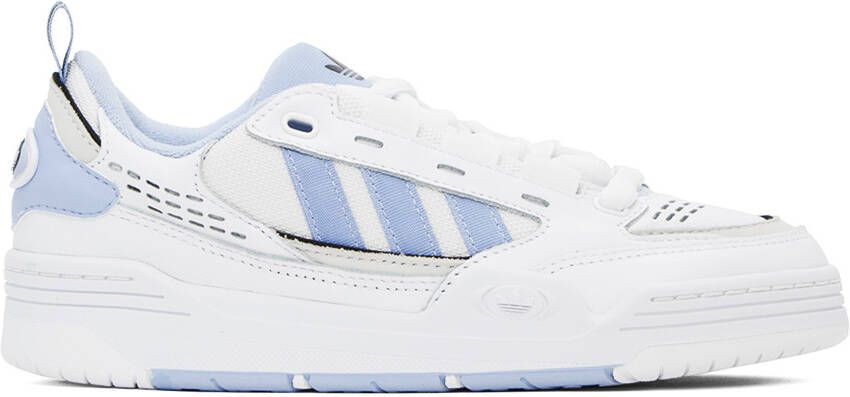 Adidas Originals White  Blue Adi2000 Sneakers - Picture 5