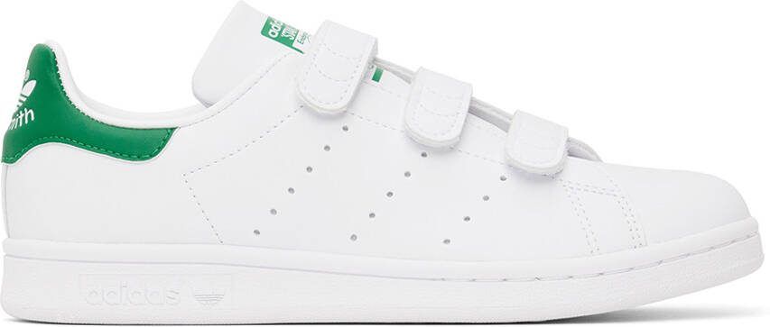Adidas Originals White  Green Stan Smith Sneakers - Picture 16