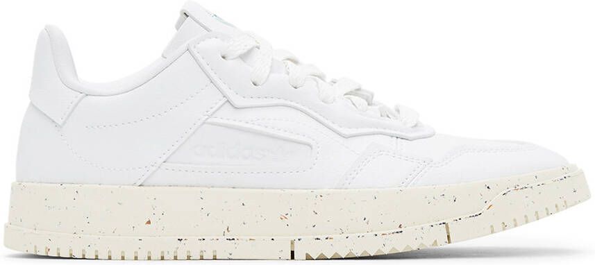 Adidas Originals White Clean Classics SC Premiere Sneakers - Picture 5