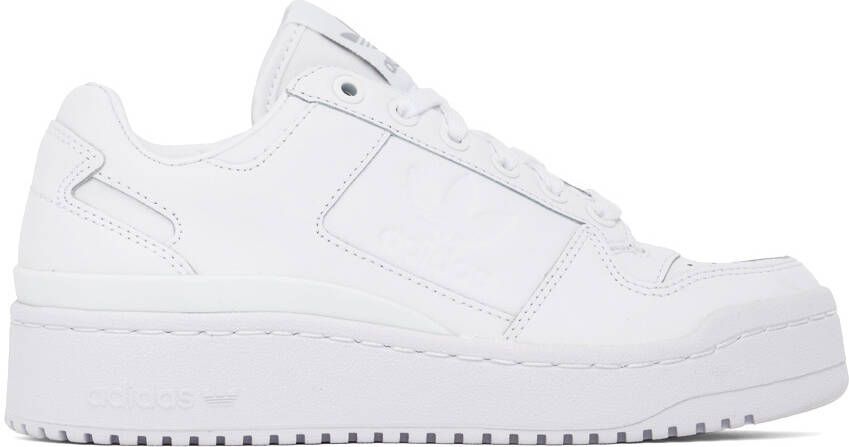 Adidas Originals White Forum Bold Sneakers - Picture 3