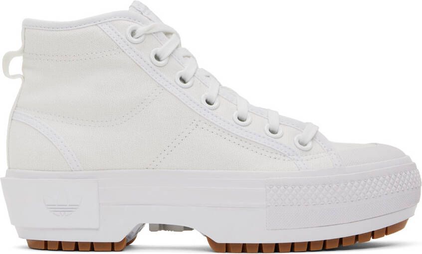 Adidas Originals White Nizza Trek Platform Sneakers - Picture 8