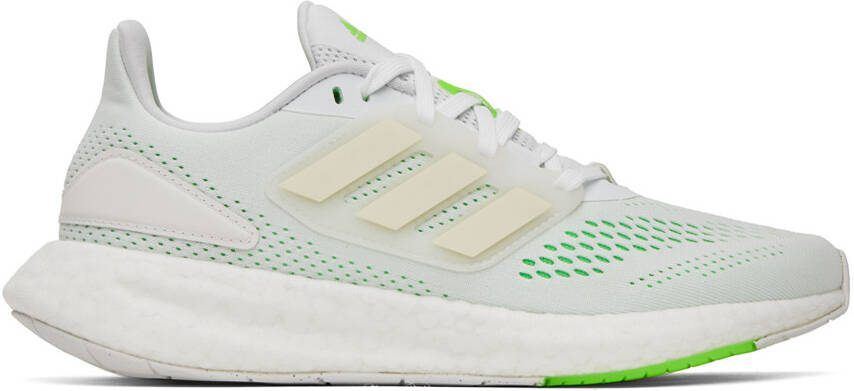 Adidas Originals White Pureboost 22 Sneakers - Picture 5