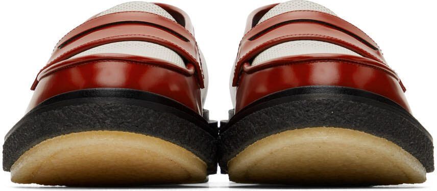 Adieu Red  White Type 5 Loafers - Picture 3