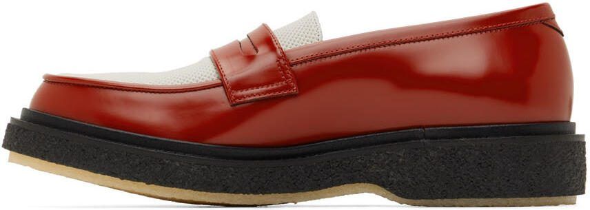 Adieu Red  White Type 5 Loafers - Picture 4
