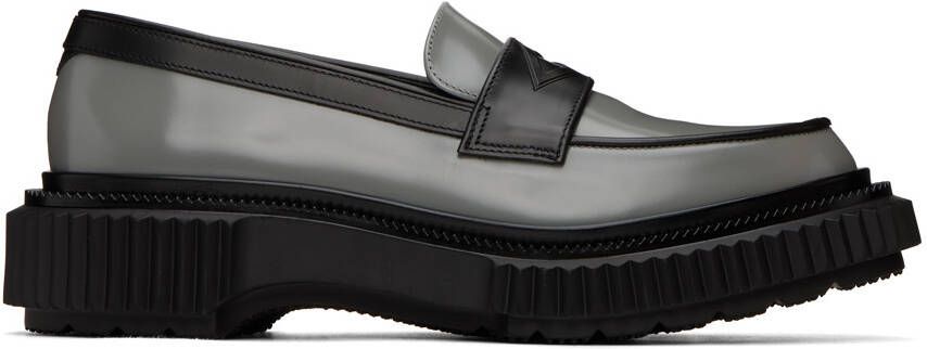 Adieu Black  Gray Type 182 Loafers