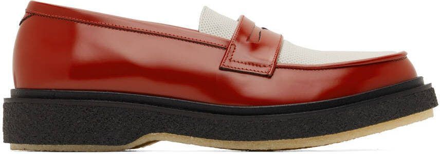 Adieu Red  White Type 5 Loafers - Picture 5