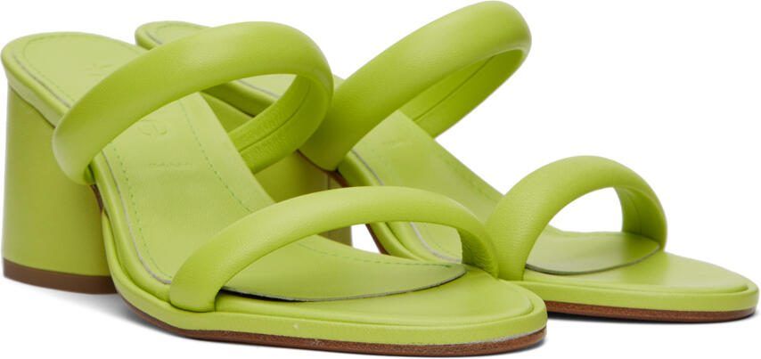 Aeyde Green Barbara Heeled Sandals - Picture 2