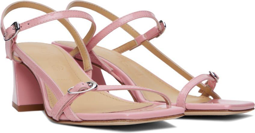 Aeyde Pink Greta Heeled Sandals - Picture 2