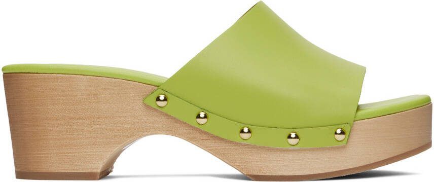 Aeyde Green Bobbie Clogs - Picture 5