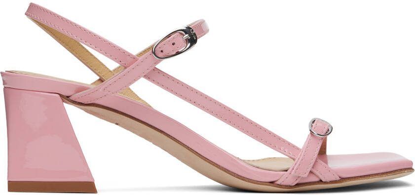 Aeyde Pink Greta Heeled Sandals - Picture 5