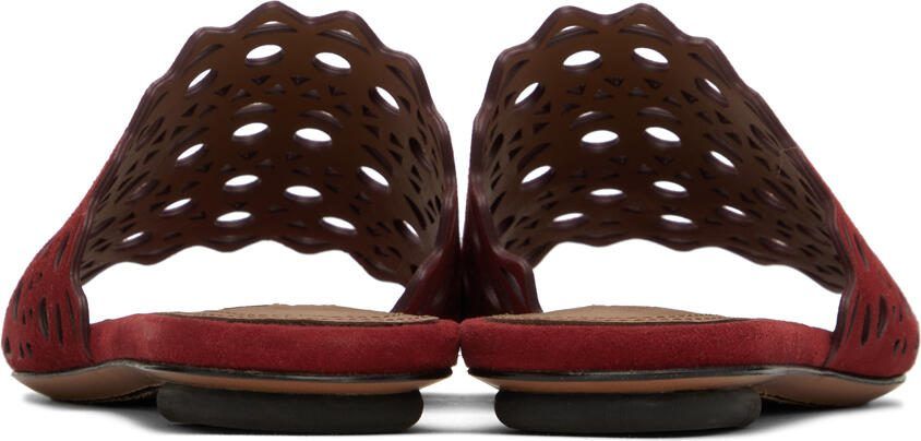 ALAÏA Red Vienne Mules