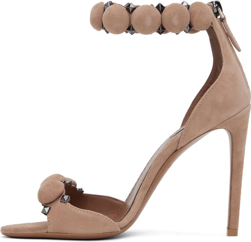 ALAÏA Tan 'La Bombe' Heeled Sandals - Picture 2