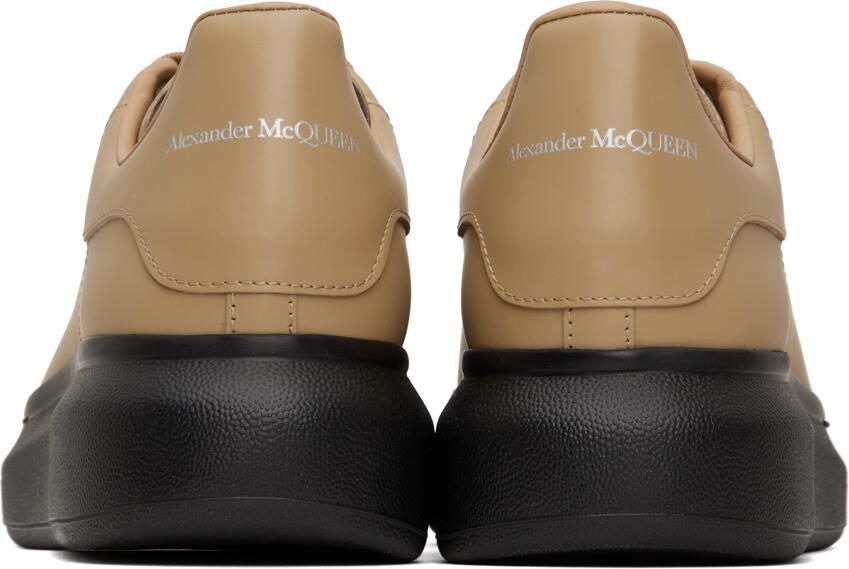 Alexander McQueen Beige  Black Oversized Sneakers