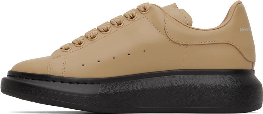 Alexander McQueen Beige  Black Oversized Sneakers - Picture 3