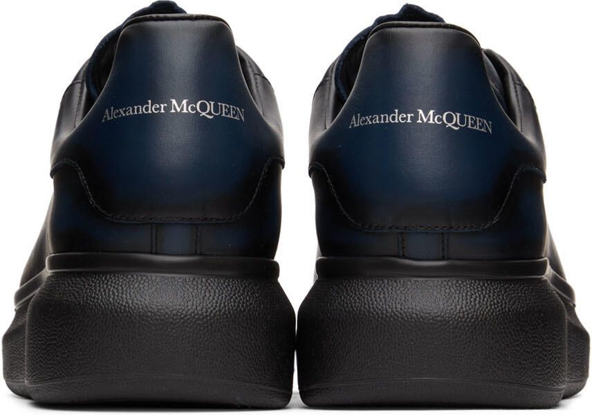 Alexander McQueen Black  Blue Oversized Sneakers