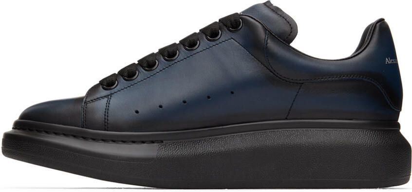 Alexander McQueen Black  Blue Oversized Sneakers - Picture 3