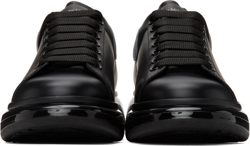 Alexander McQueen Black  Silver Oversized Sneakers - Picture 2