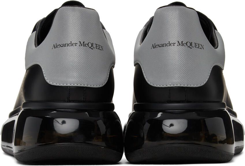 Alexander McQueen Black  Silver Oversized Sneakers
