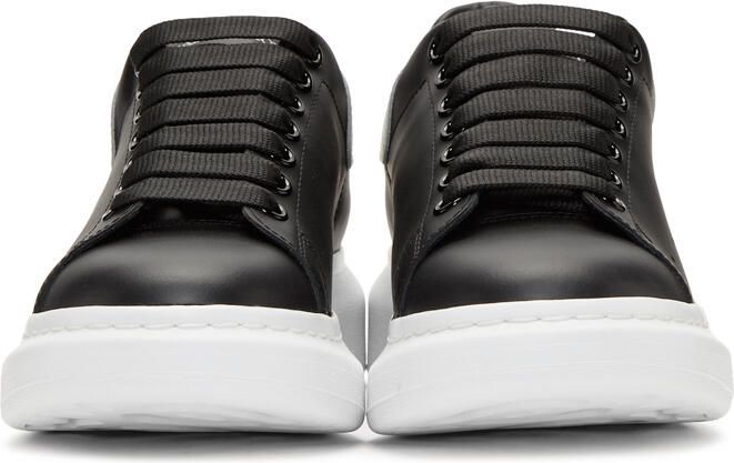 Alexander McQueen Black  White Oversized Sneakers - Picture 3