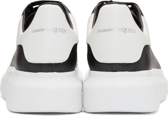 Alexander McQueen Black  White Oversized Sneakers - Picture 4