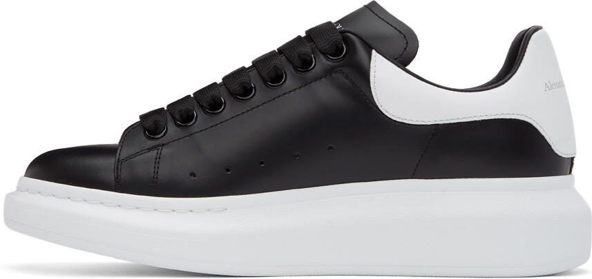 Alexander McQueen Black  White Oversized Sneakers - Picture 4