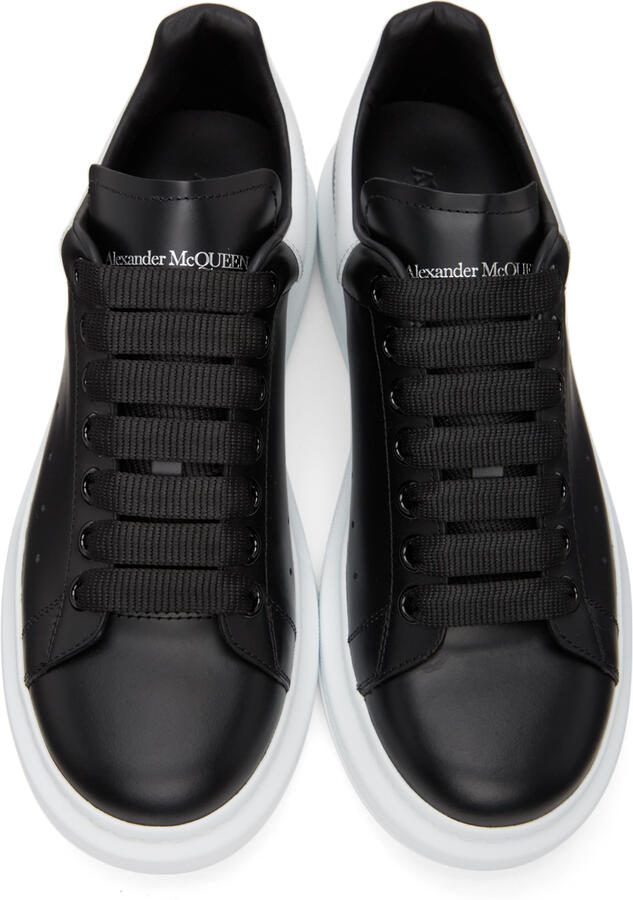Alexander McQueen Black  White Oversized Sneakers