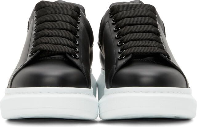 Alexander McQueen Black  White Oversized Sneakers - Picture 3