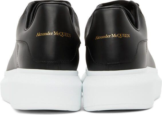 Alexander McQueen Black  White Oversized Sneakers - Picture 4