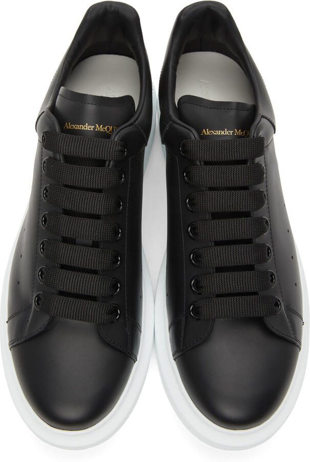 Alexander McQueen Black  White Oversized Sneakers