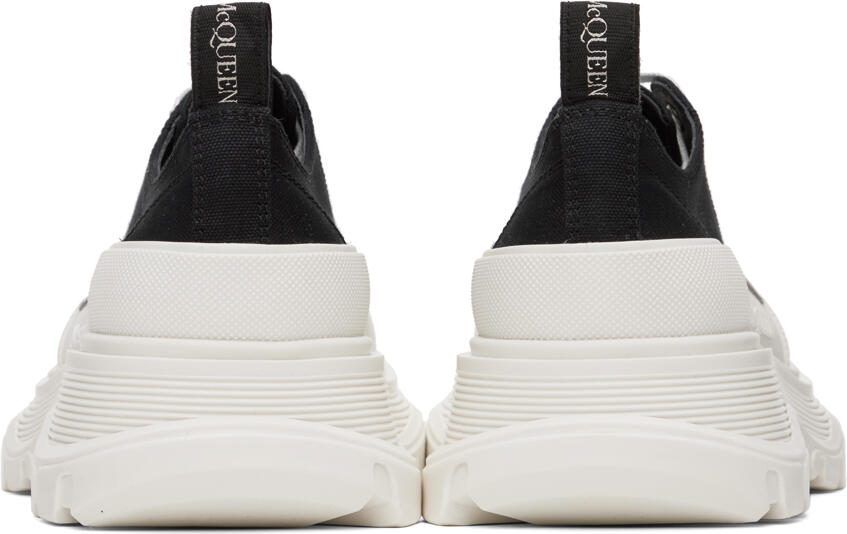 Alexander McQueen Black  White Slick Sneakers