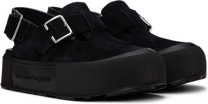 Alexander McQueen Black Mount Slick Sandals - Picture 2
