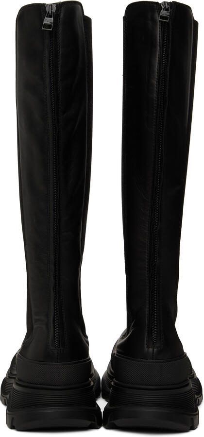 Alexander McQueen Black Tread Slick Boots - Picture 3
