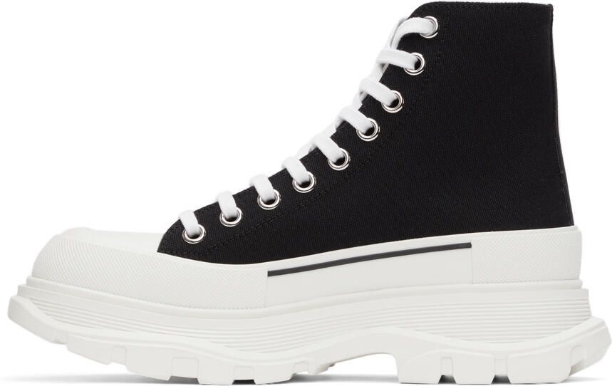 Alexander McQueen Black Tread Slick High Sneakers - Picture 4