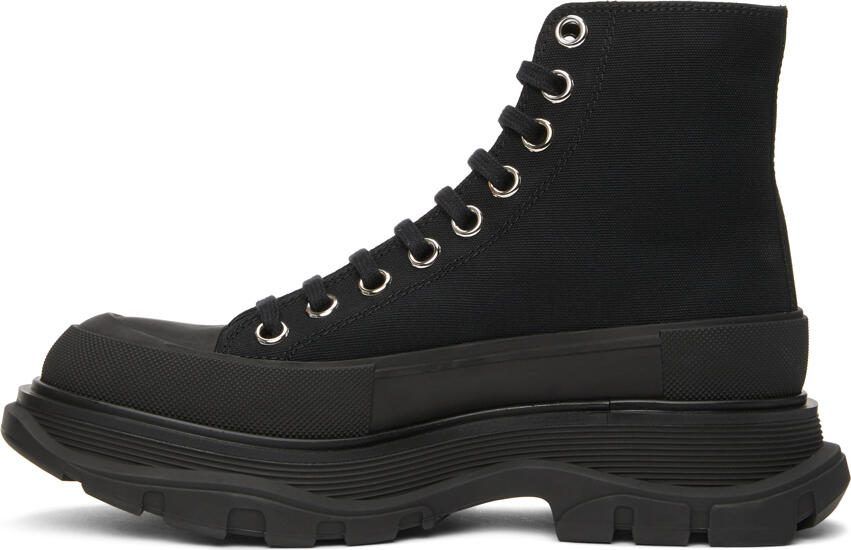 Alexander McQueen Black Tread Slick High Sneakers - Picture 2